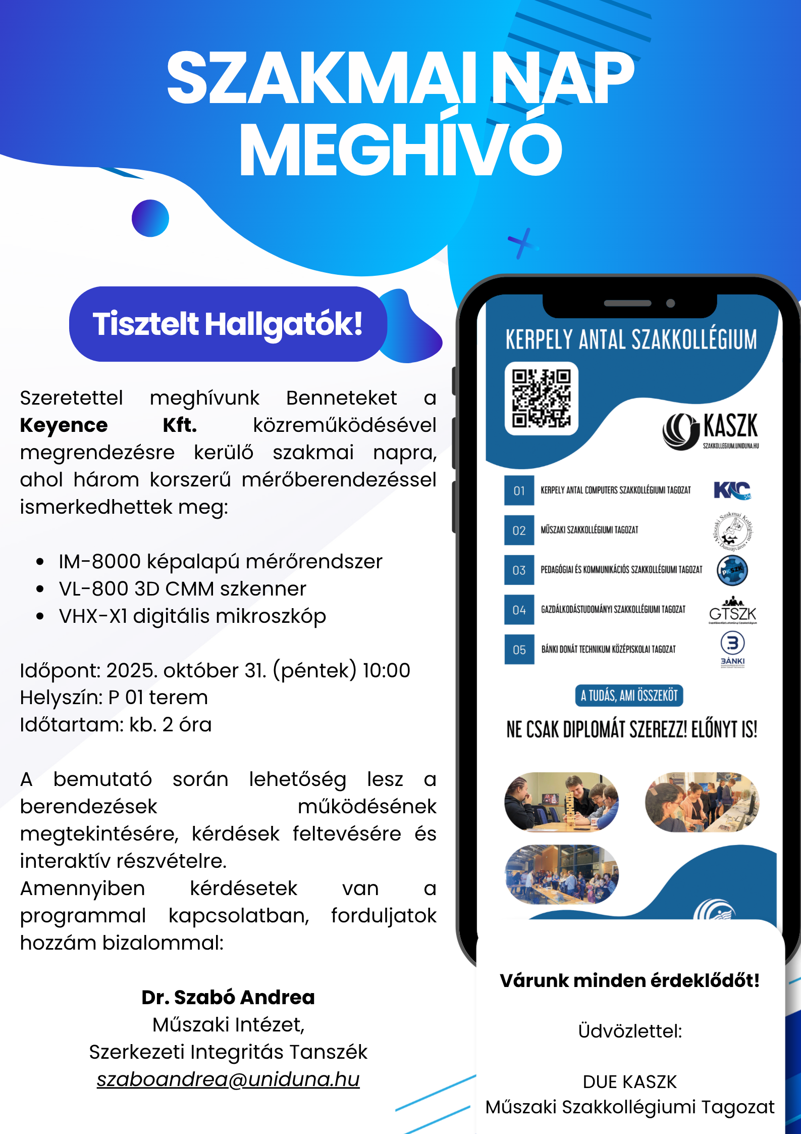 SZAKMAI NAP MEGHÍVÓ Szakmai Nap MeghÍvÓ