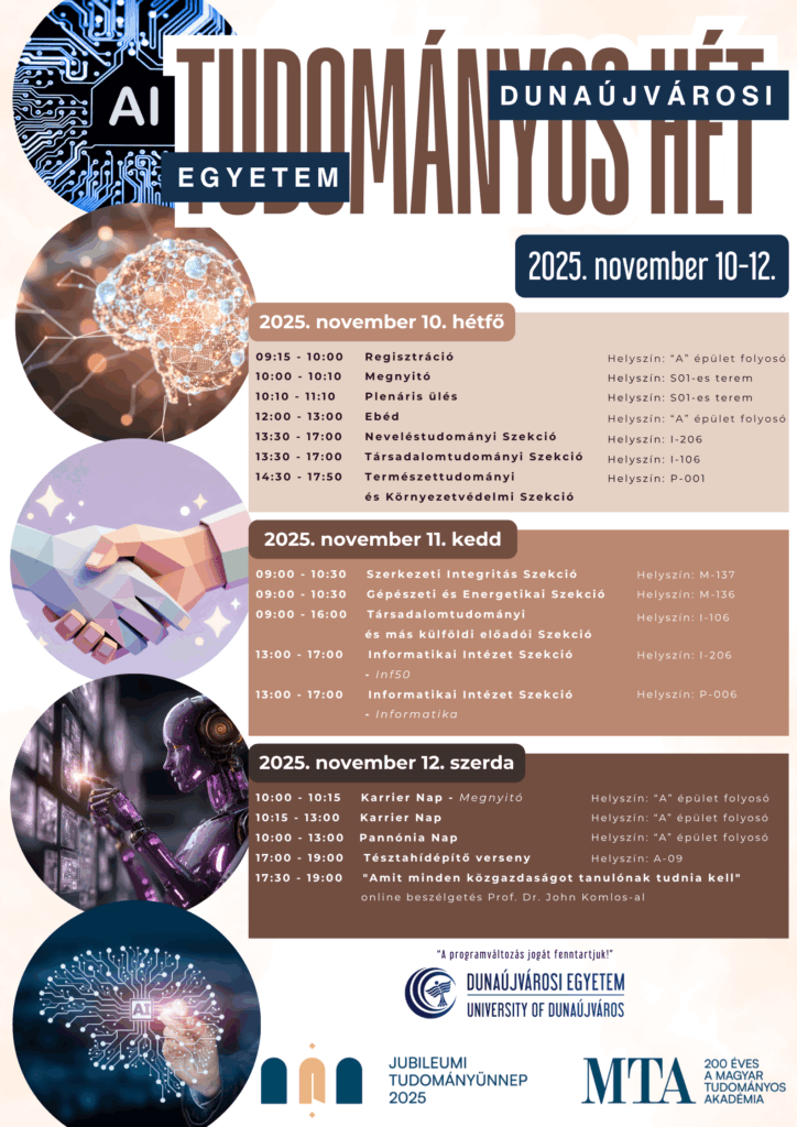 Tudományos Hét 2025 Plakát